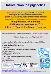 18 November EPigenetics Flyer